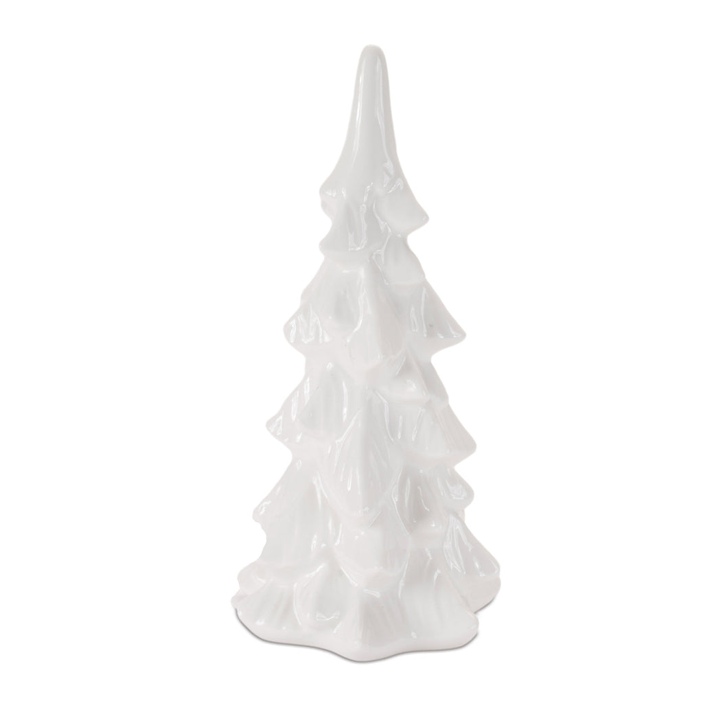 Glossy Ceramic Christmas Trees (Set of 2)