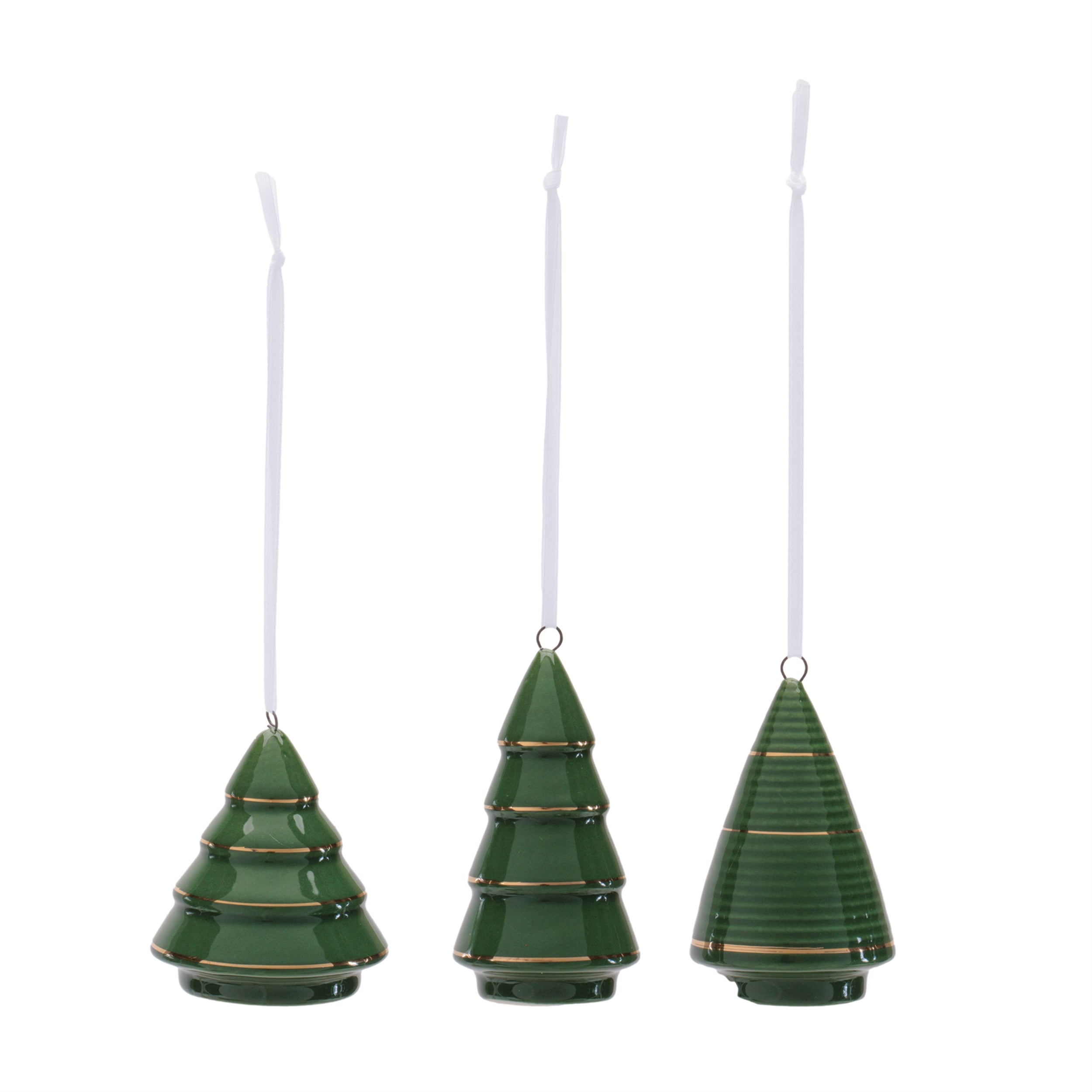 Ceramic Tree Ornament Set of 6