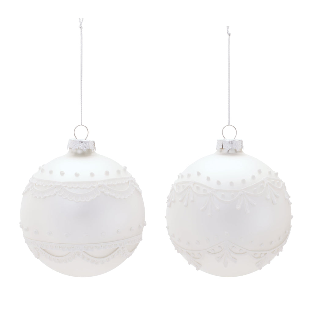 Round Glass Ornament Set of 6