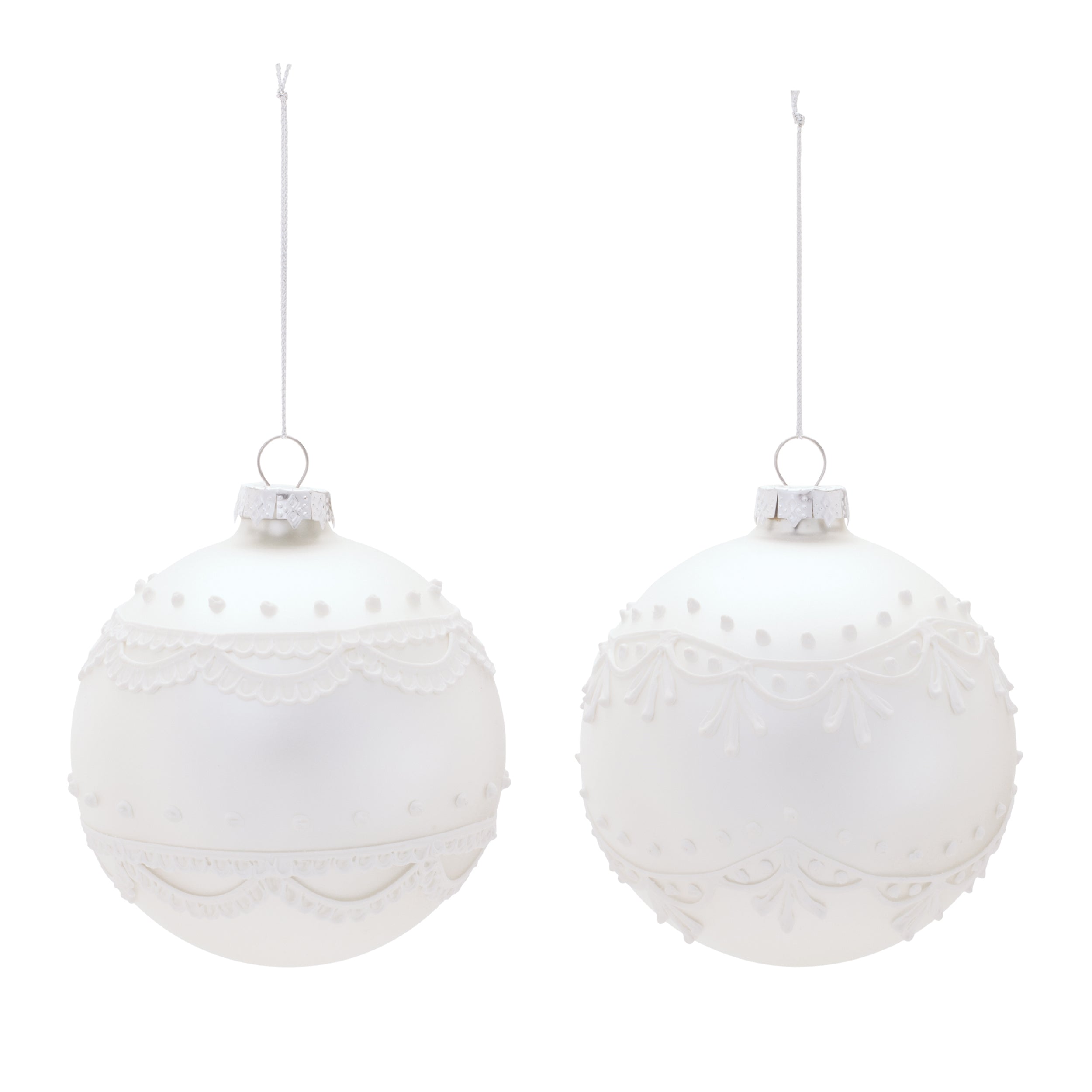 Round Glass Ornament Set of 6