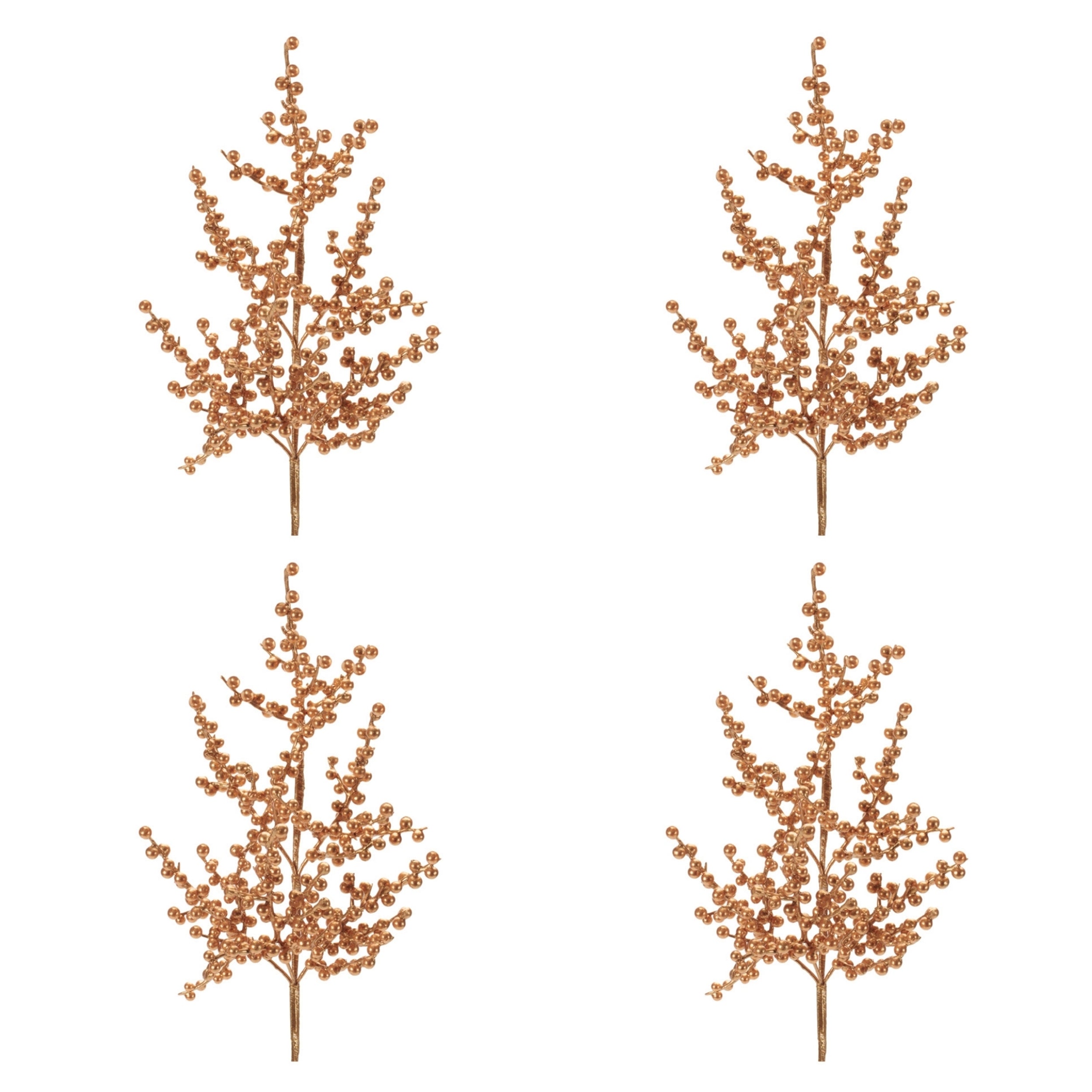 Metallic Berry Spray (Set of 4)
