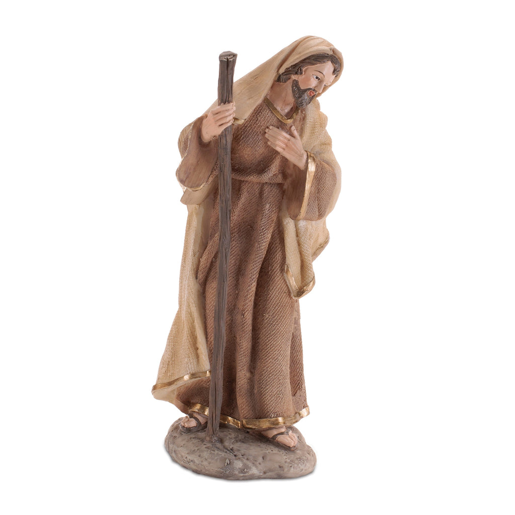 Nativity Figurines with Gold Accents (Set of 11)