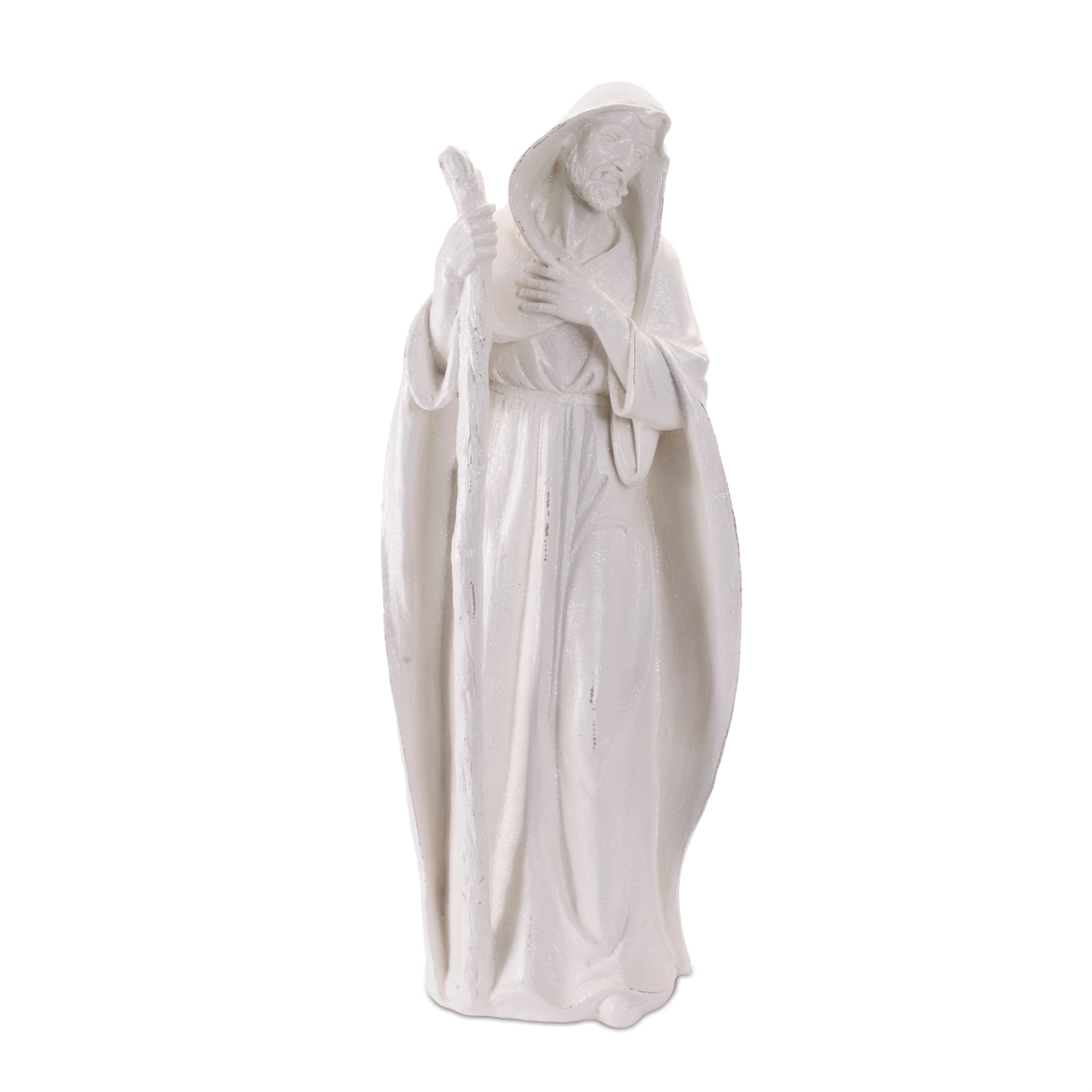 Glittered Holy Family Figurines (Set of 3)
