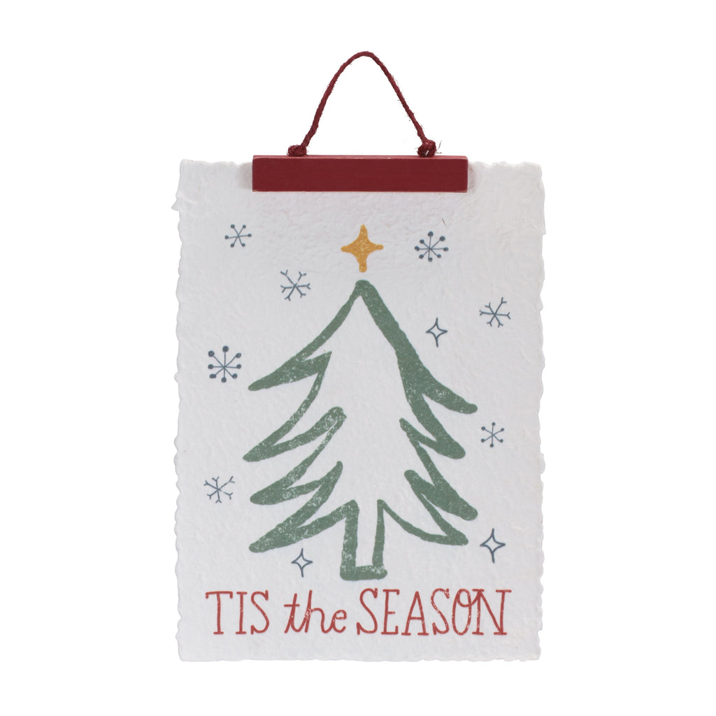 Merry Christmas & Tis the Season Tree Banner (Set of 2)
