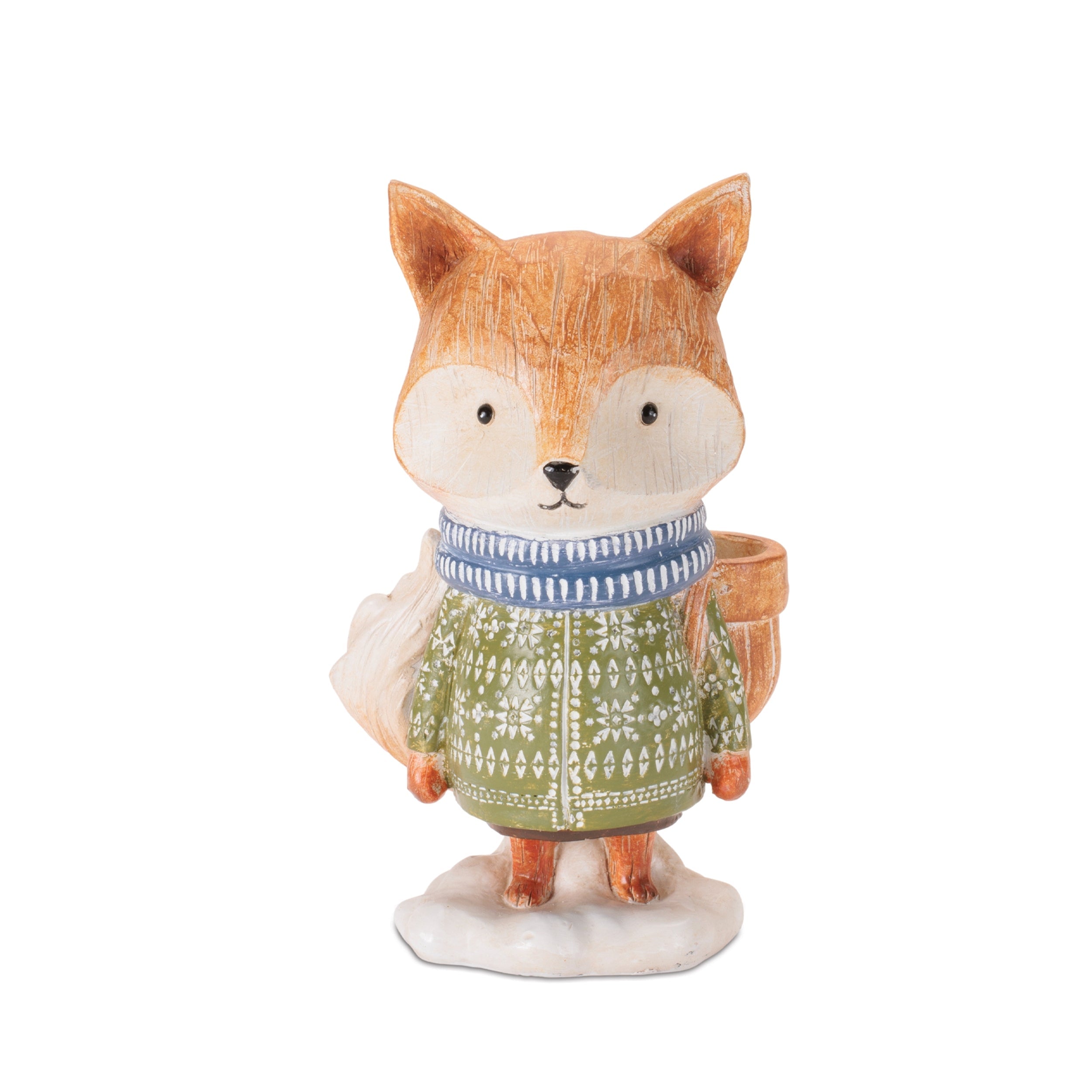 Winter Deer and Fox Figurines (Set of 4)