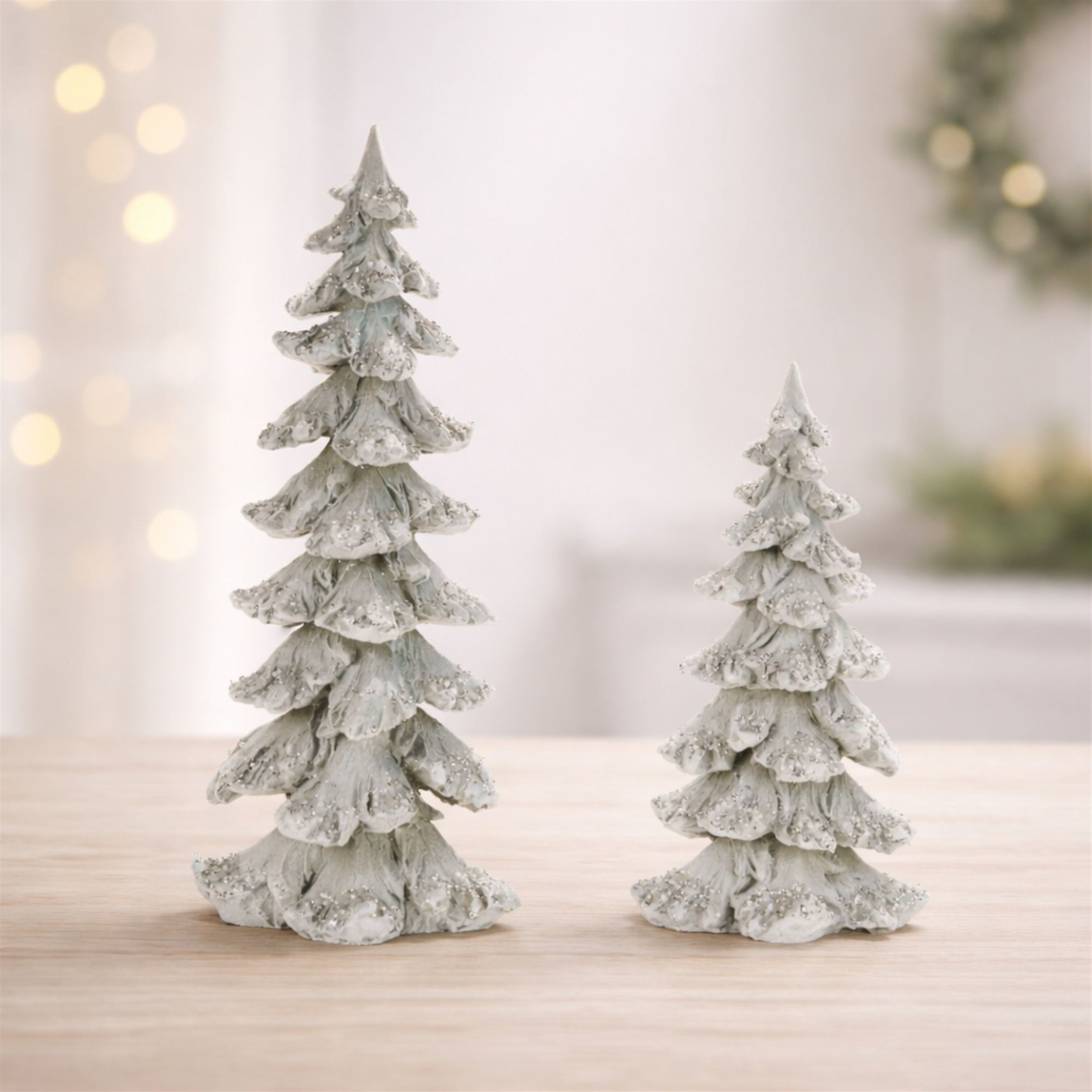 Frosted Evergreen Tree (Set of 2)
