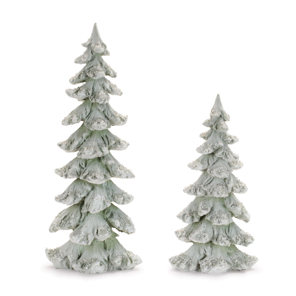 Frosted Evergreen Tree (Set of 2)