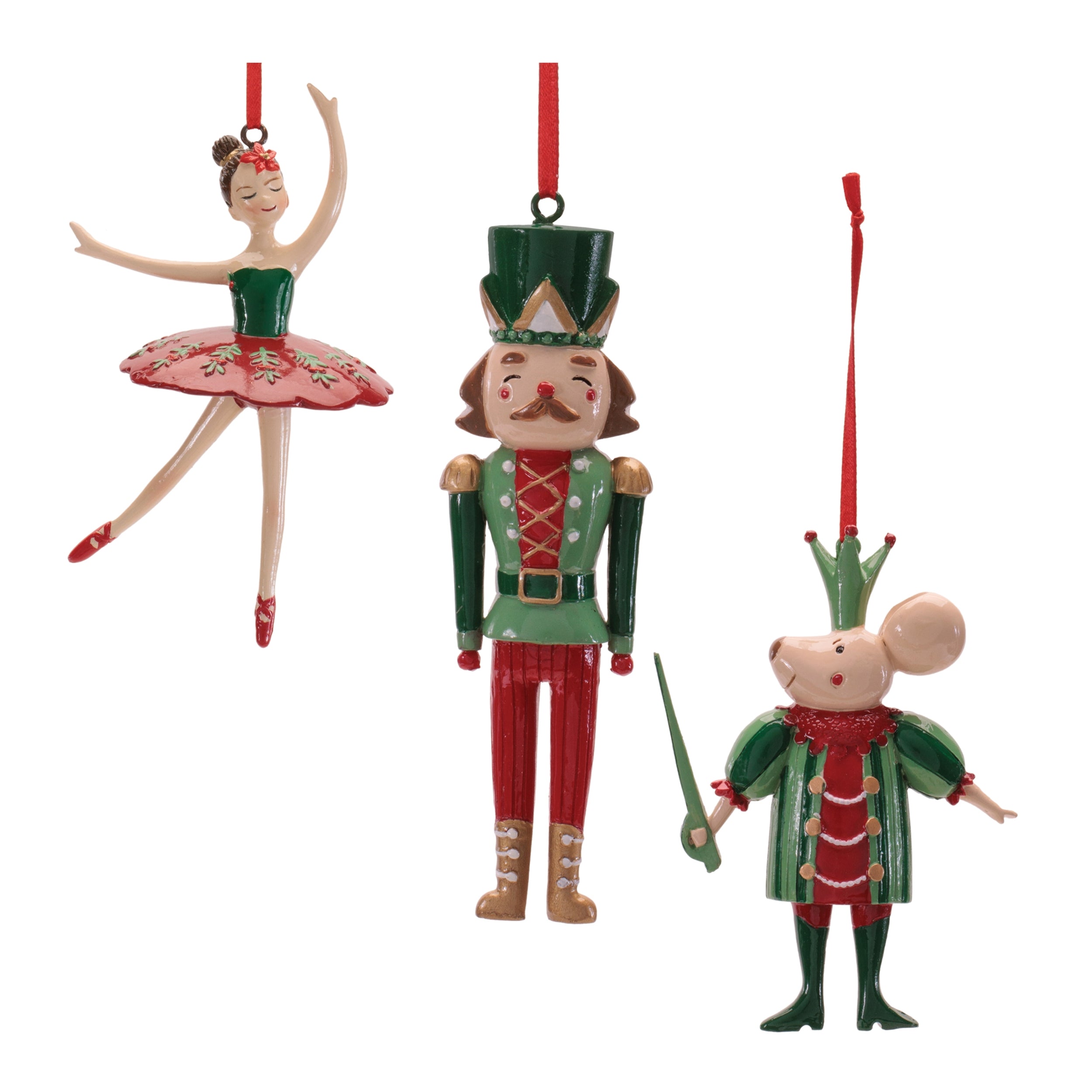Nutcracker Ballet Ornament Set of 12