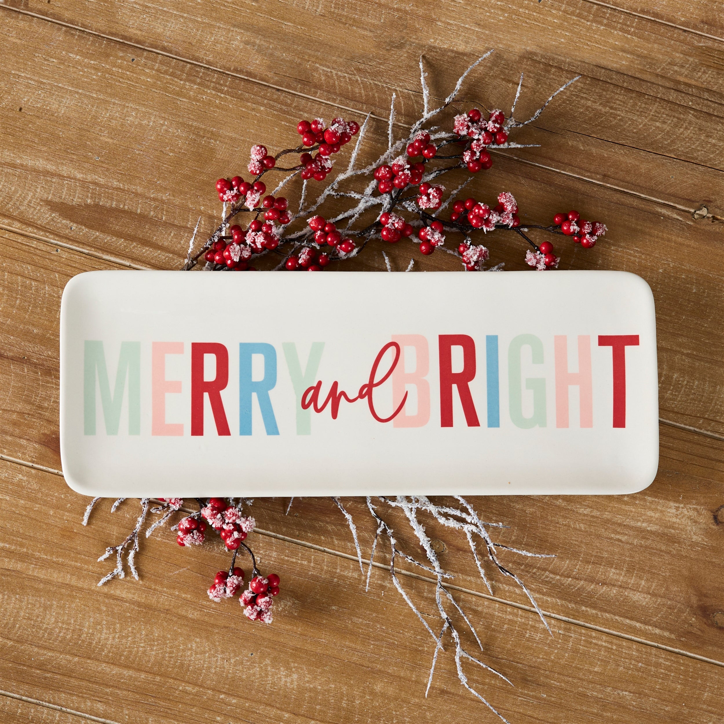 Merry and Bright Holiday Platter (Set of 4)