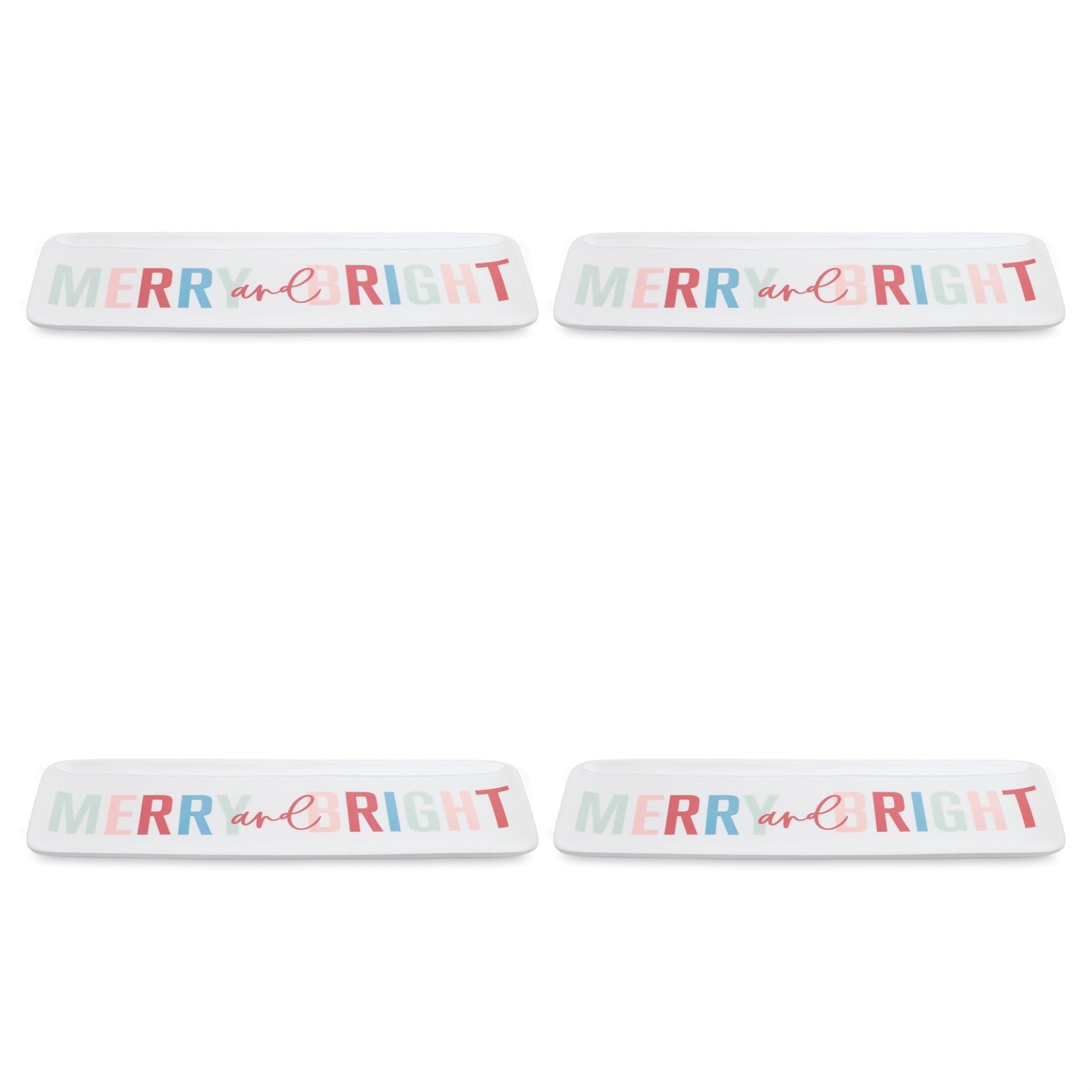 Merry and Bright Holiday Platter (Set of 4)