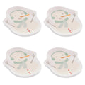 Ceramic Snowman Holiday Trinket Dish (Set of 4)