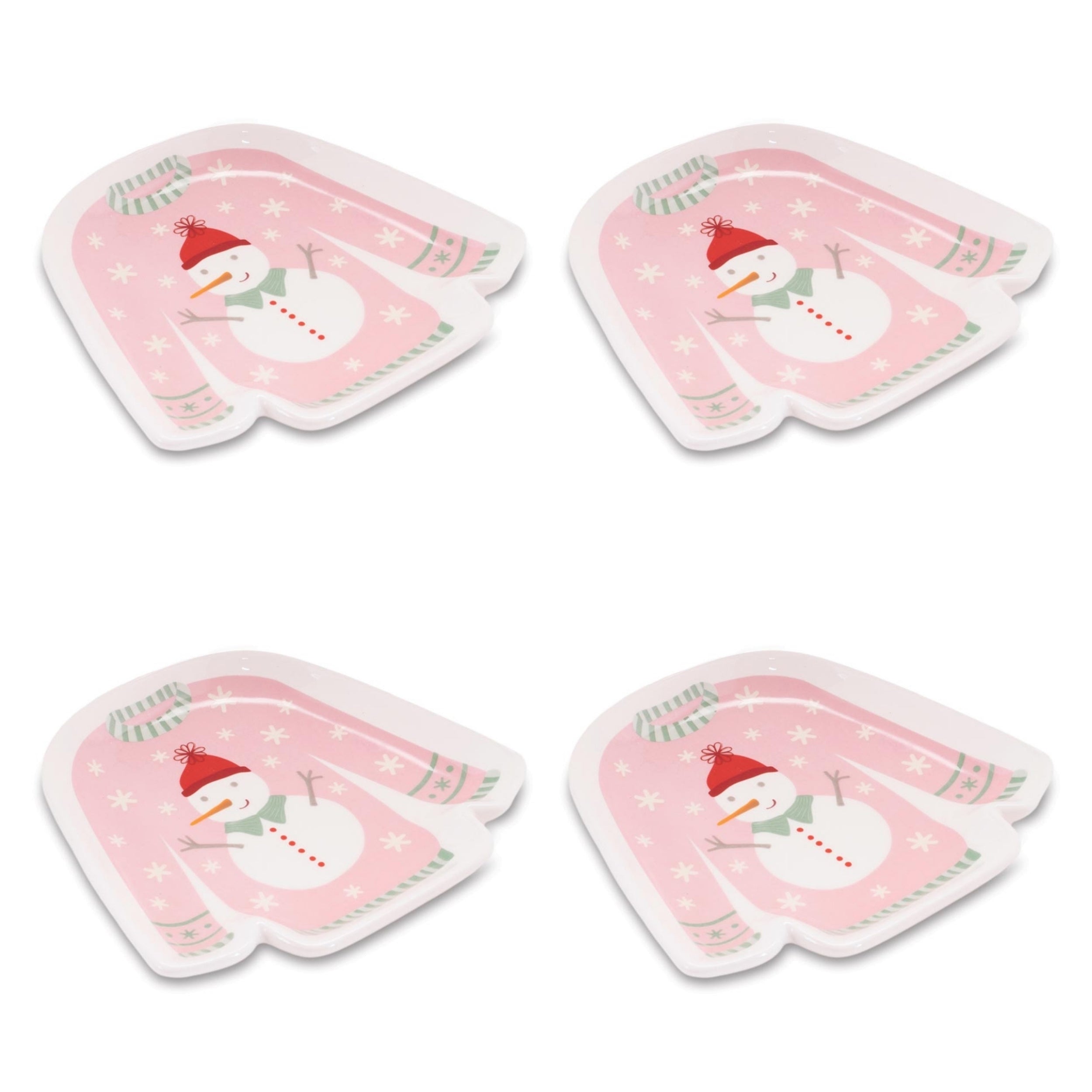 Ceramic Sweater Holiday Trinket Dish (Set of 4)