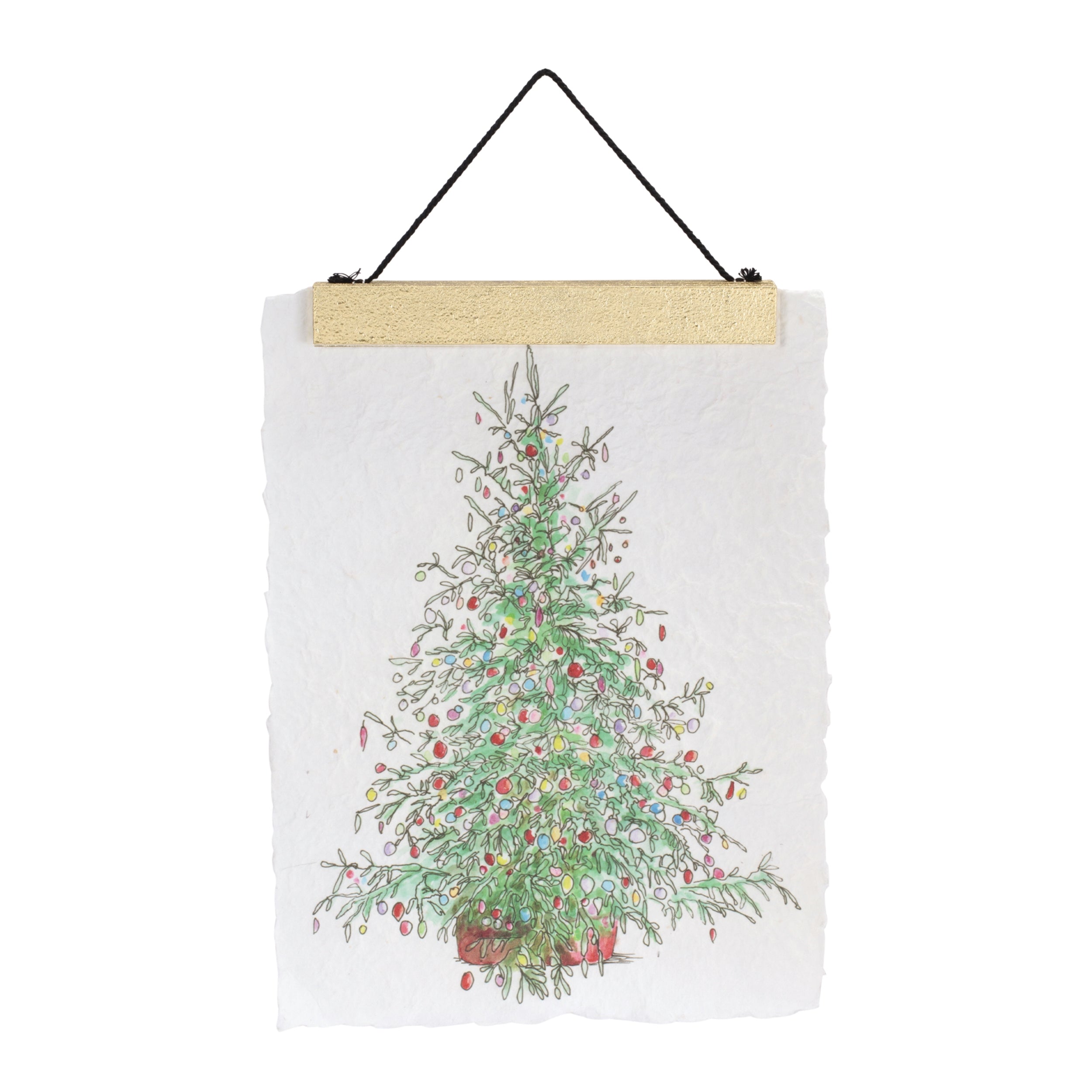 Christmas Tree & Ice Skate Holiday Banner (Set of 2)