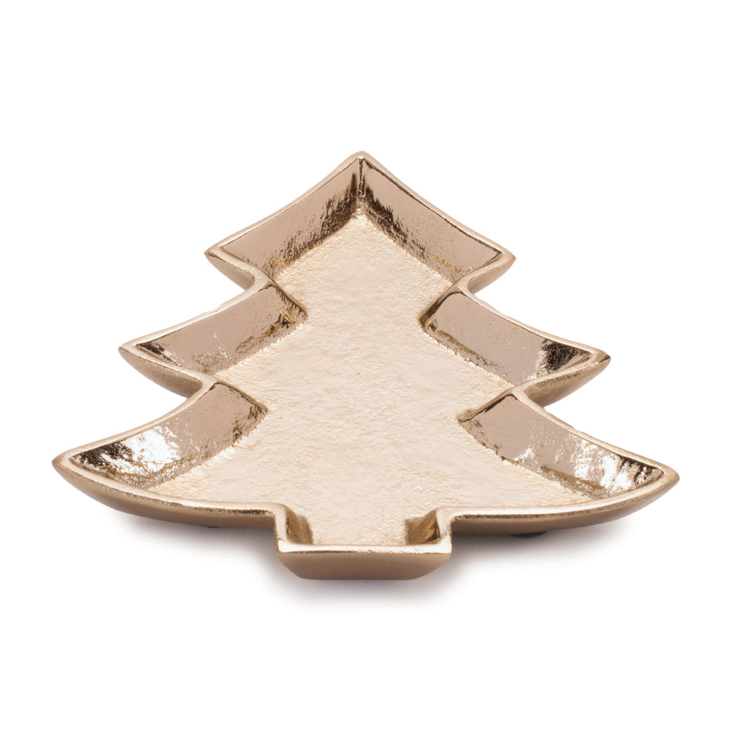 Metal Pine Tree Trinket Tray (Set of 2)