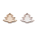 Metal Pine Tree Trinket Tray (Set of 2)
