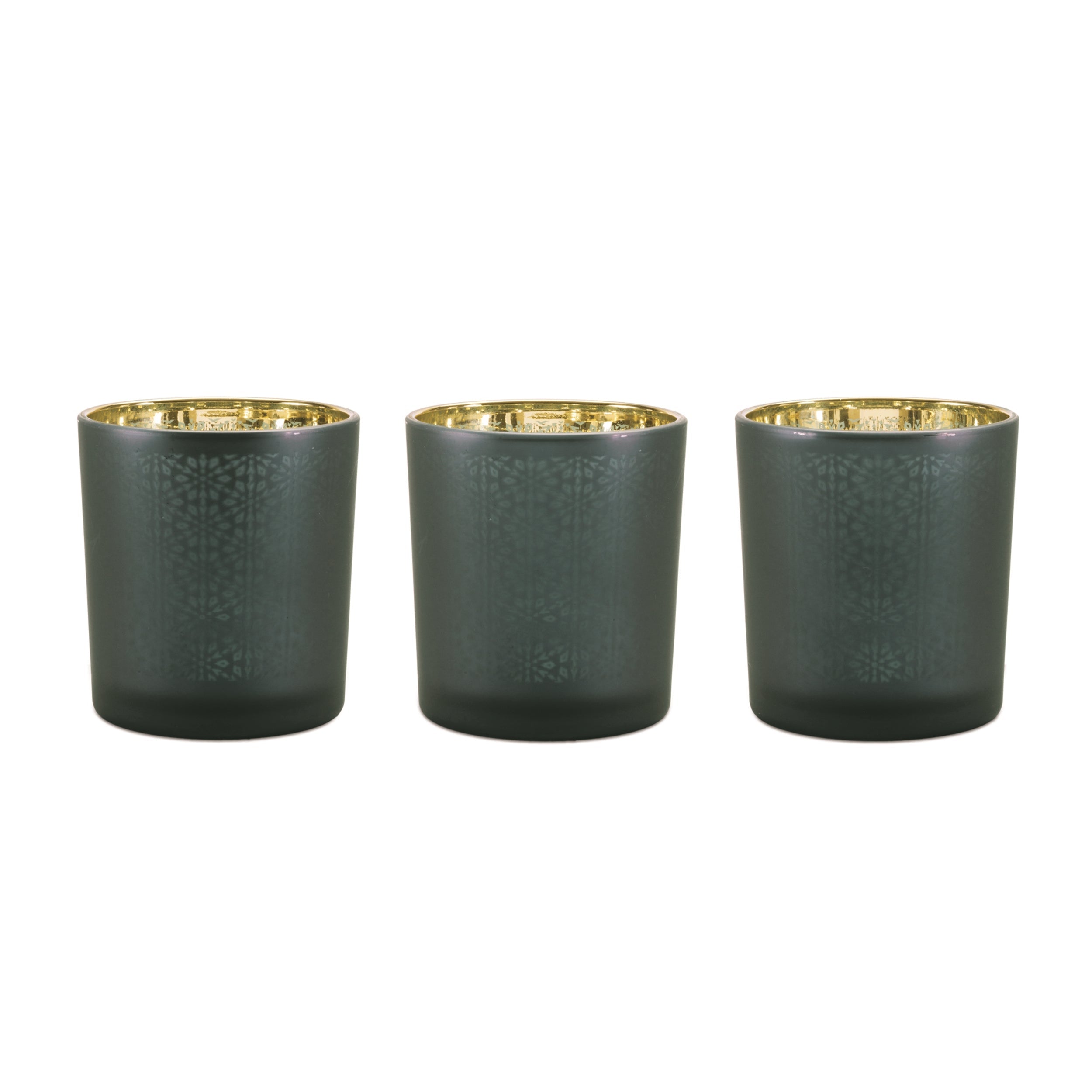 Geometric Patterned Votive Holder (Set of 3)