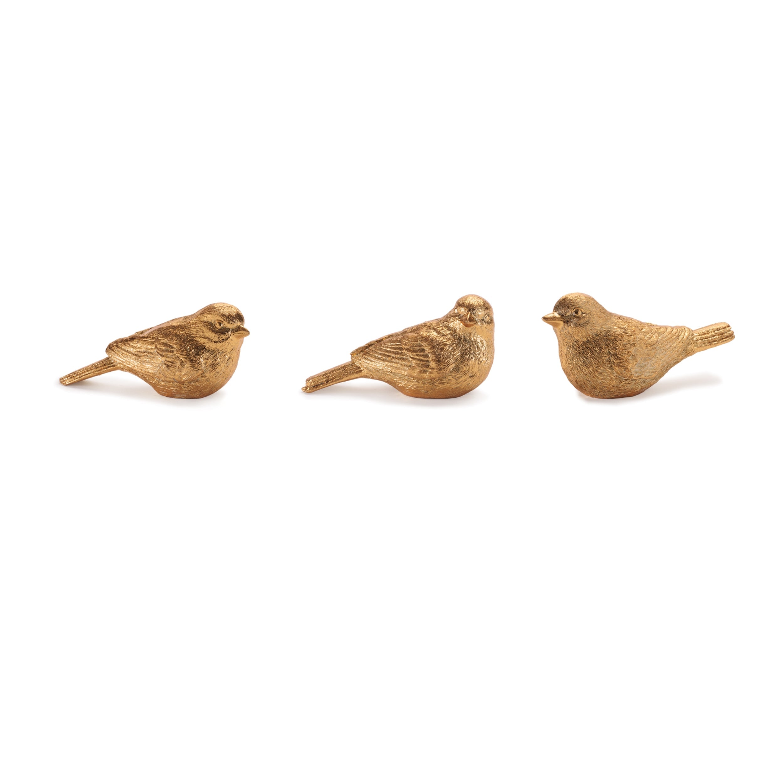 Metallic Bird Figurine (Set of 6)