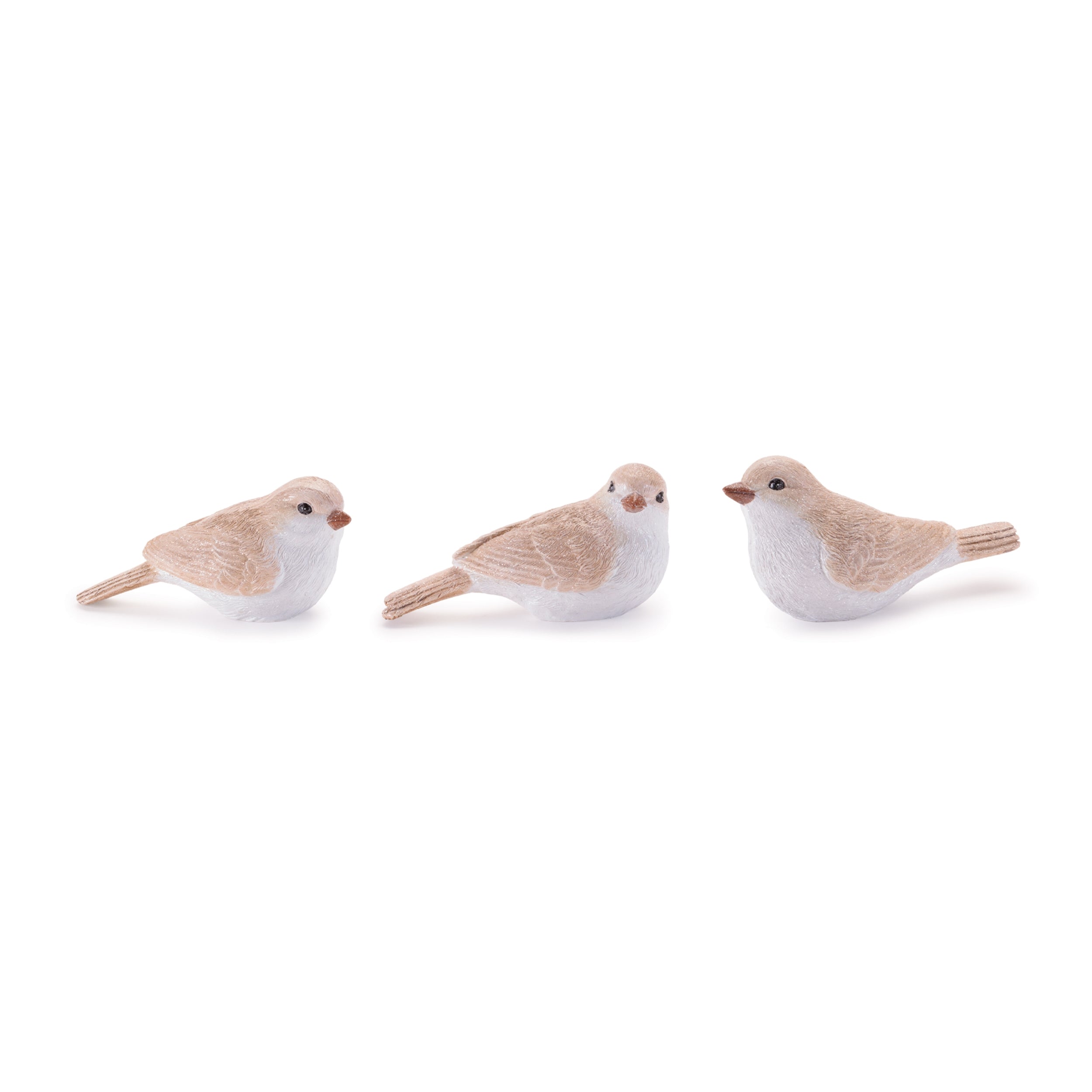 Glittered Bird Figurine (Set of 6)