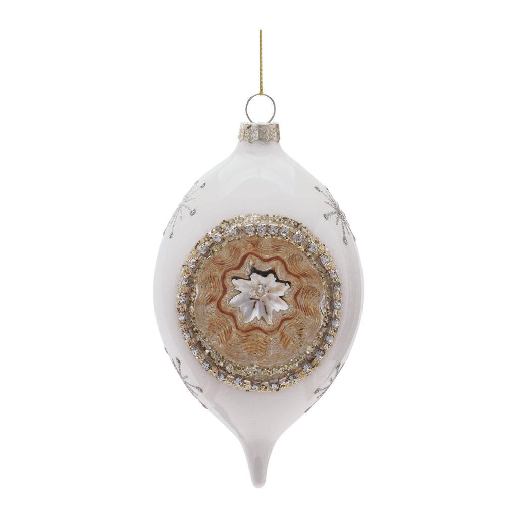 Glass Reflector Ornament Set of 6