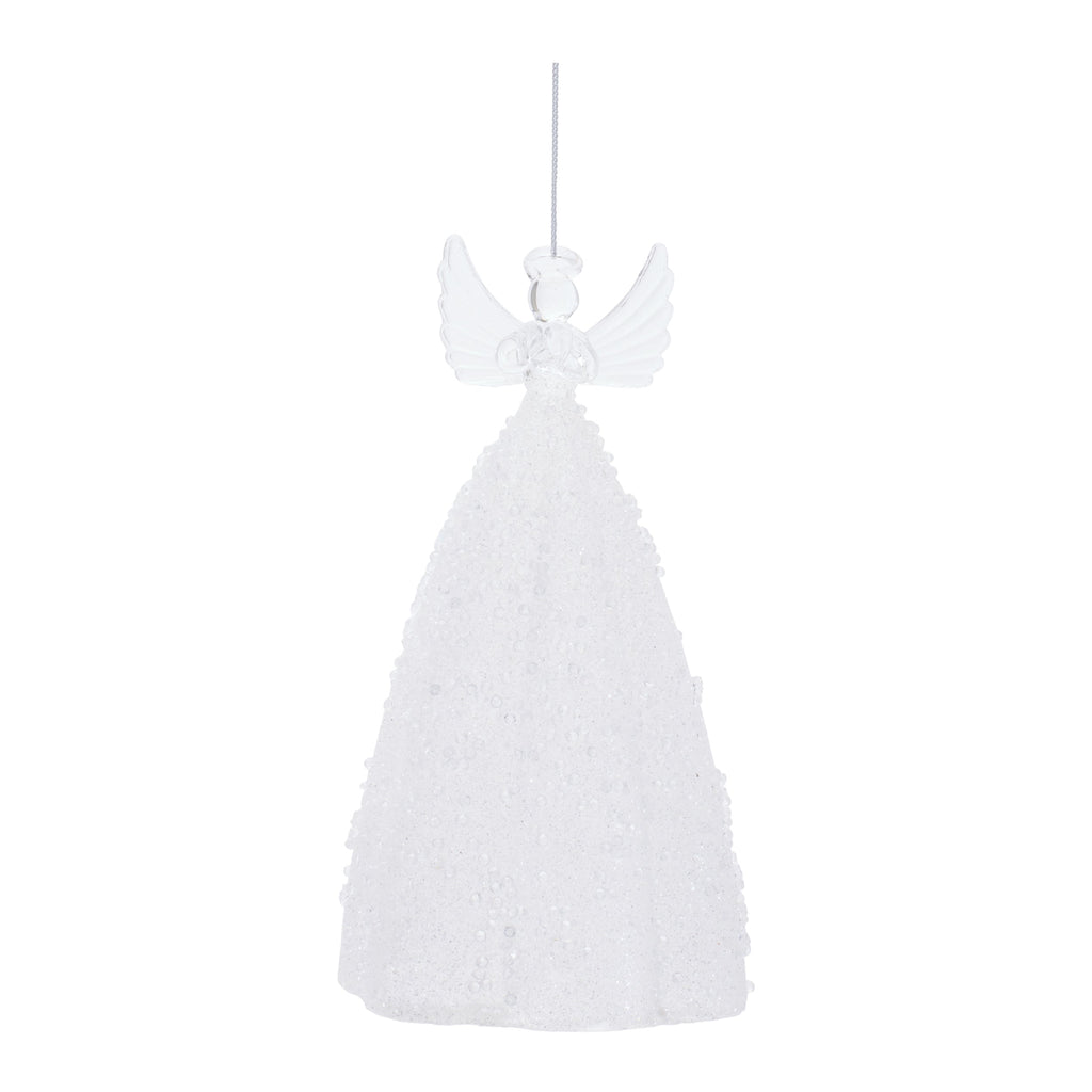 Glass Angel Ornament Set of 2