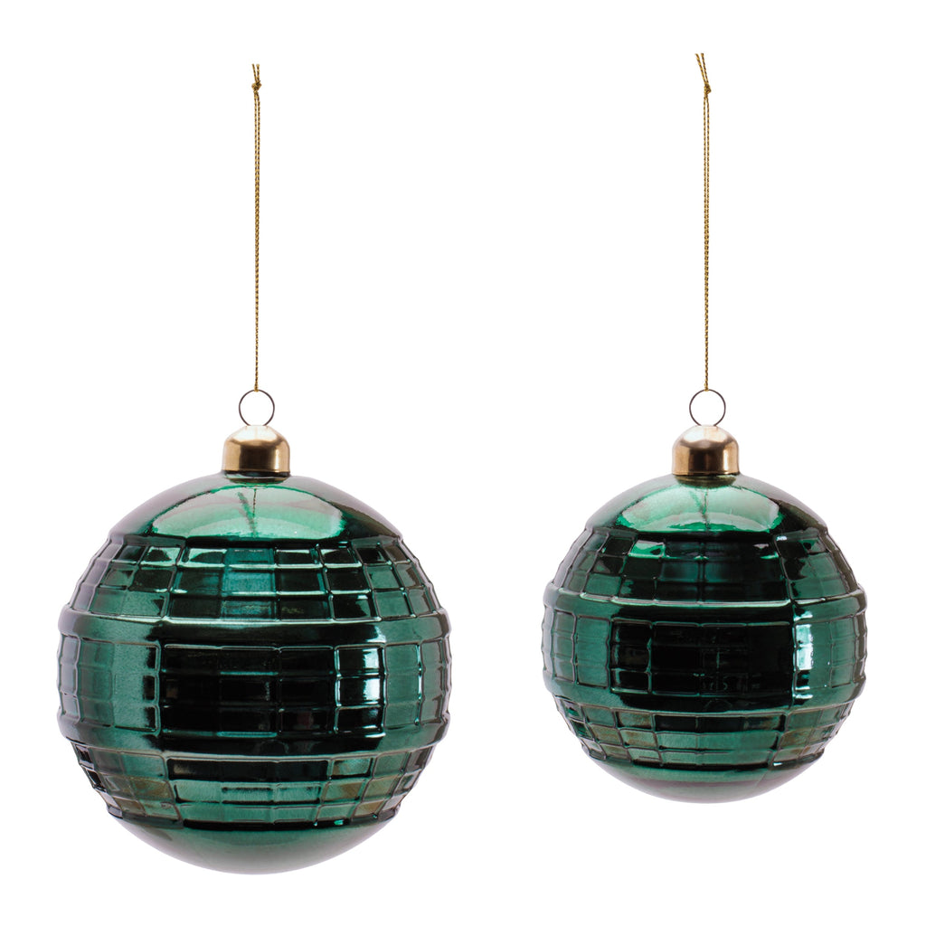 Glass Ball Ornament Set of 4