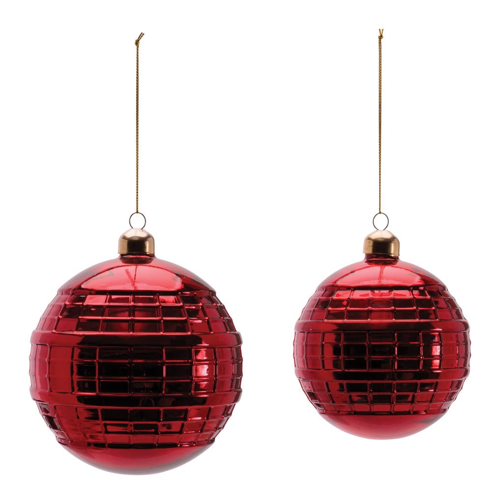 Glass Ball Ornament Set of 4 Ð 4" & 5"