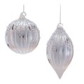 Glass Ornament Set of 6 Ð 4"D x 5.5"H