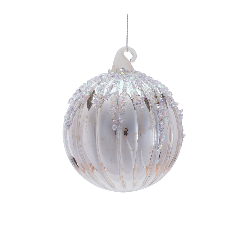 Glass Ornament Set of 6 Ð 4"D x 5.5"H