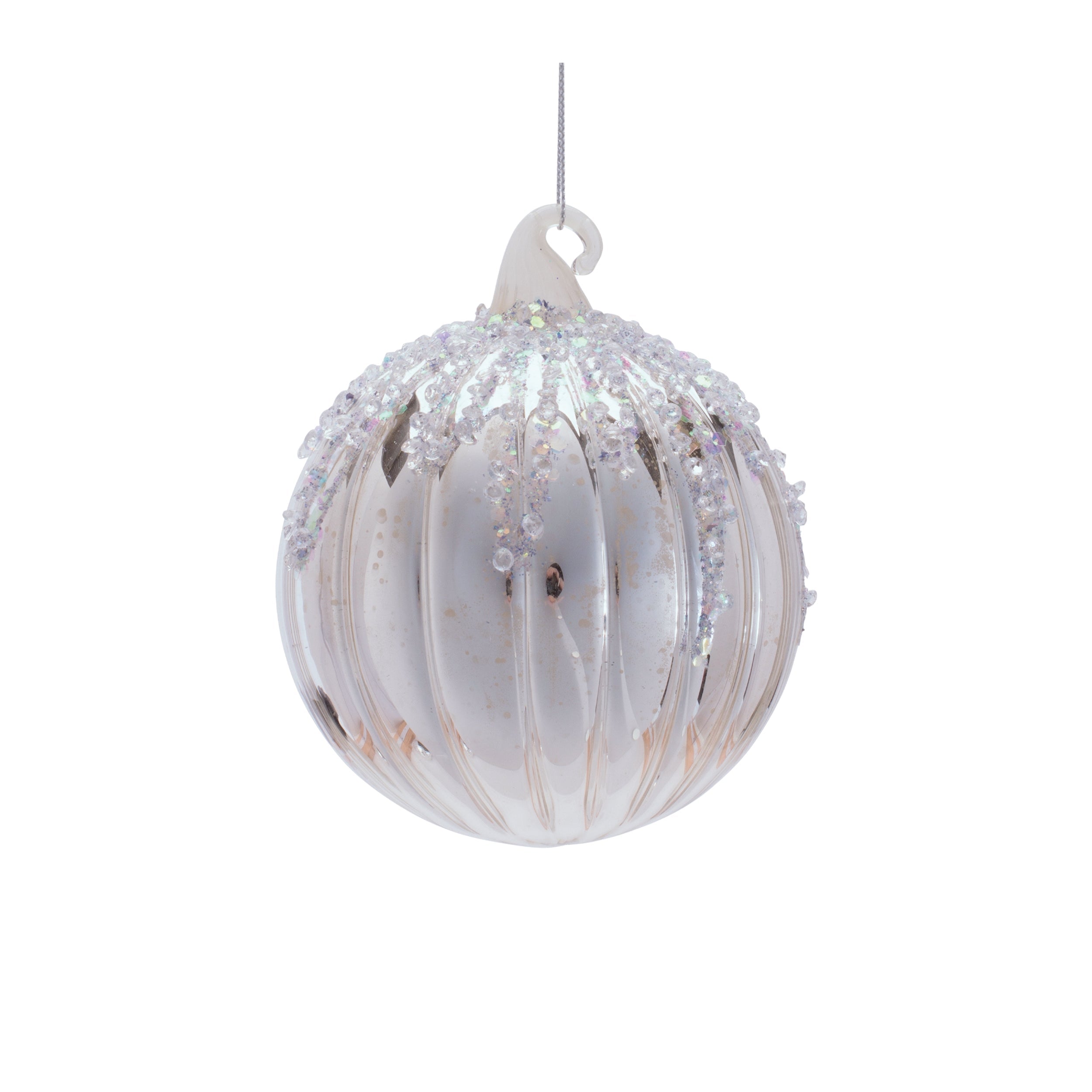 Glass Ornament Set of 6 Ð 4"D x 5.5"H