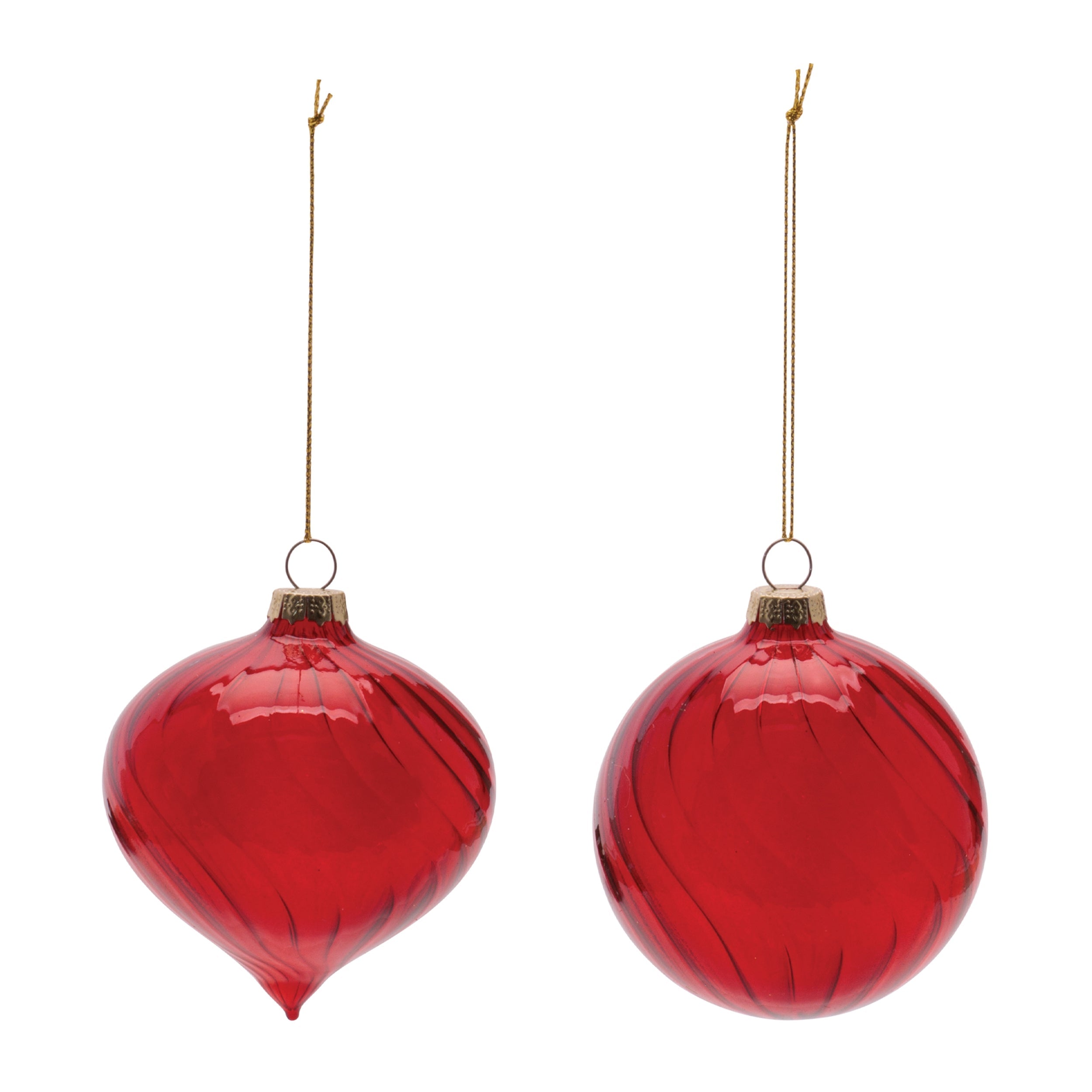 Swirled Glass Ornament (Set of 12)