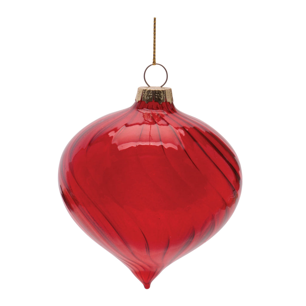 Swirled Glass Ornament (Set of 12)