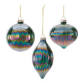 Glass Ornament Set of 12 Ð 3", 3.5", 4"