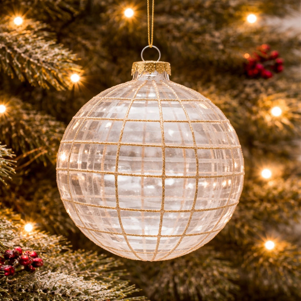 Glass Ball Ornament Set of 6 Ð 4"