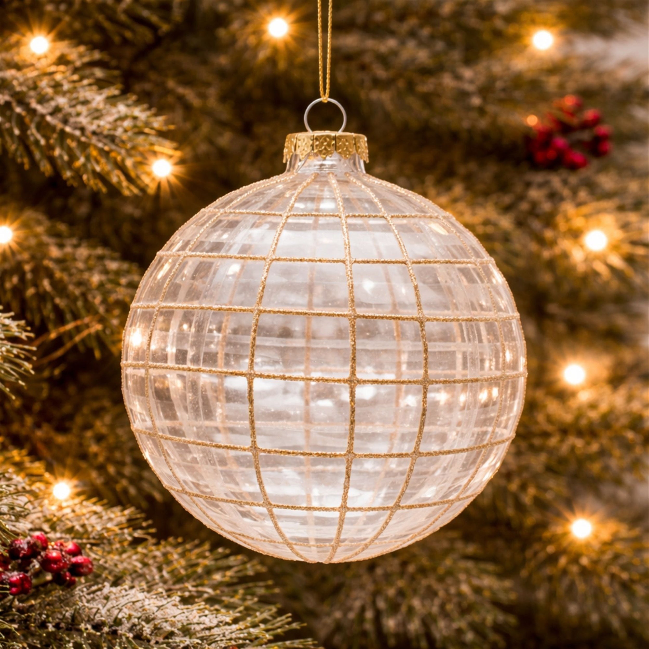 Glass Ball Ornament Set of 6 Ð 4"