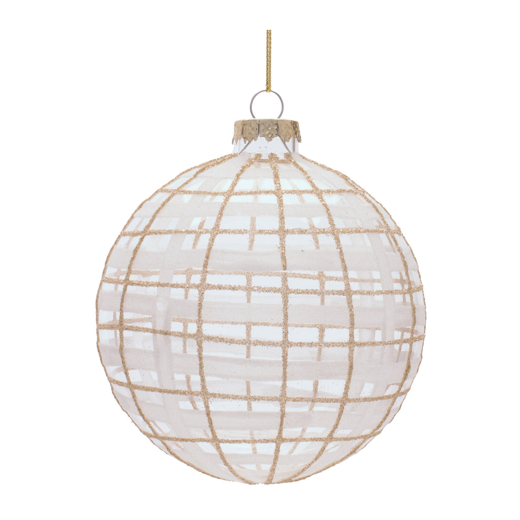 Glass Ball Ornament Set of 6 Ð 4"