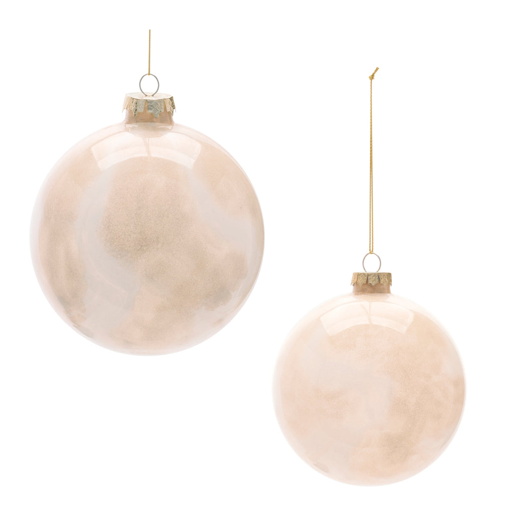 Frosted Glass Ball Ornament (Set of 8)