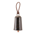 Rustic Iron Hanging Bell with Leather Strap (Set of 2)