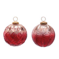 Glass Ball Ornament Set of 2 Ð 4"