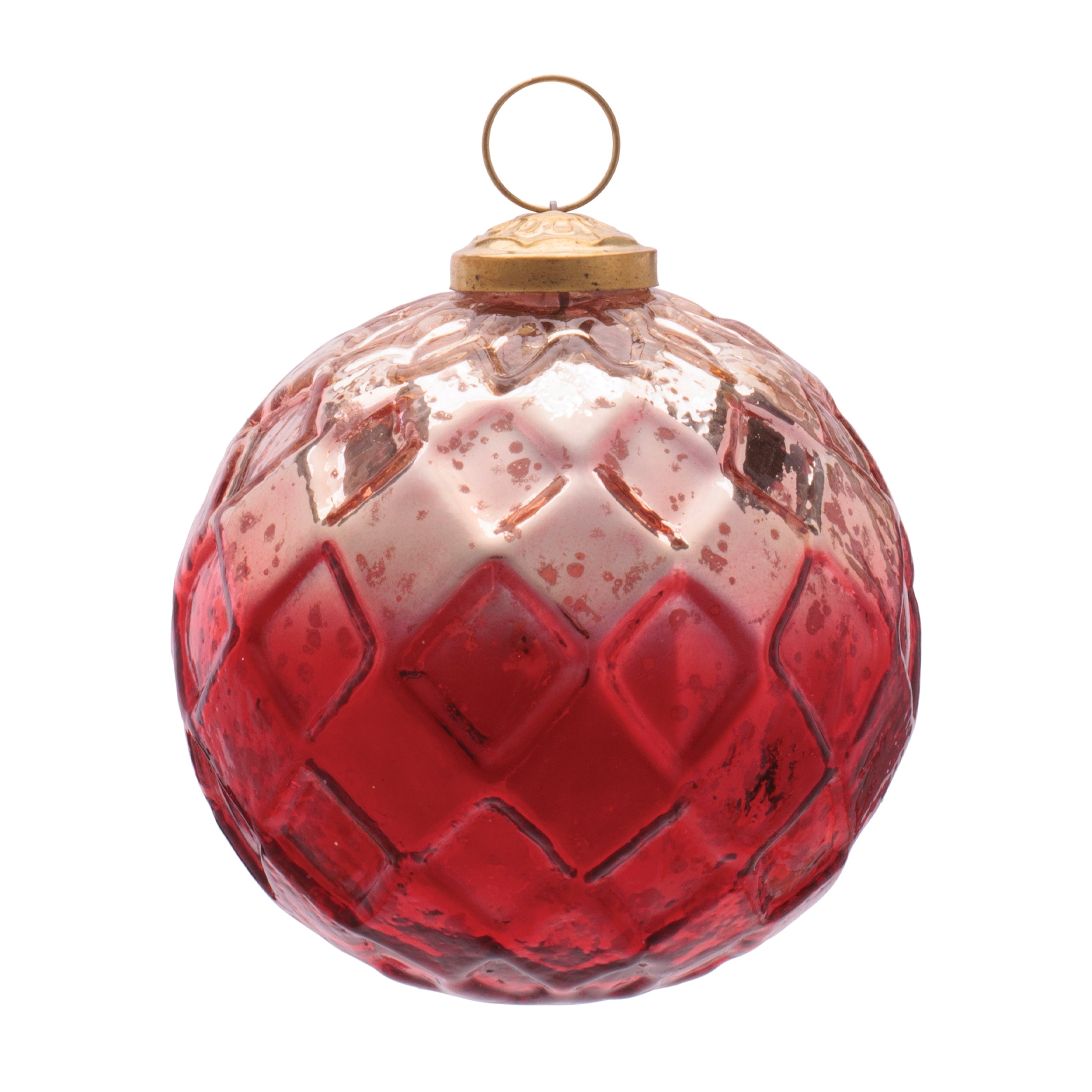 Glass Ball Ornament Set of 2 Ð 4"