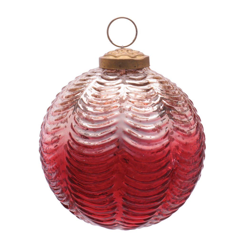 Glass Ball Ornament Set of 2 Ð 4"