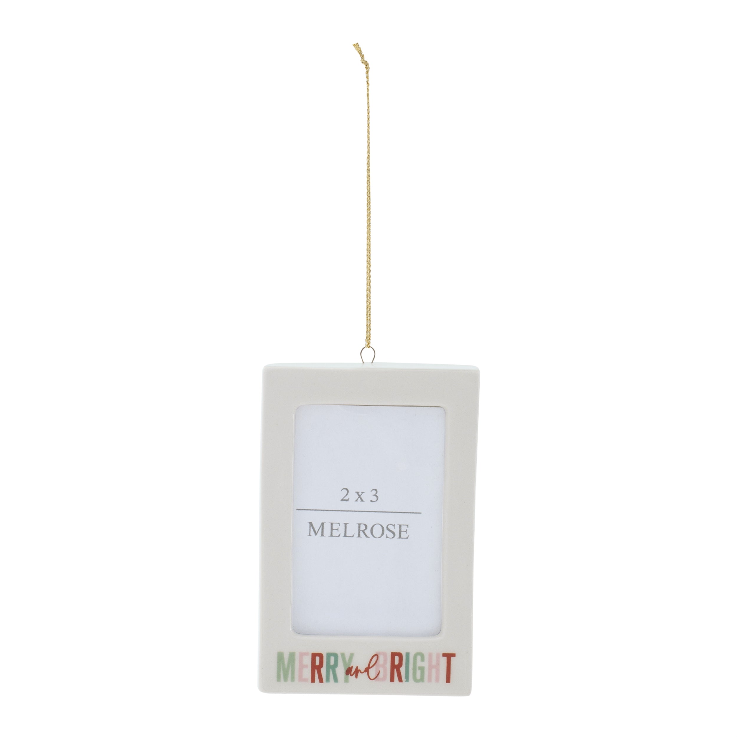 Merry & Bright Photo Frame Ornament Set of 6 Ð 3"L x 4.25"H