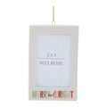 Merry & Bright Photo Frame Ornament Set of 6 Ð 3"L x 4.25"H