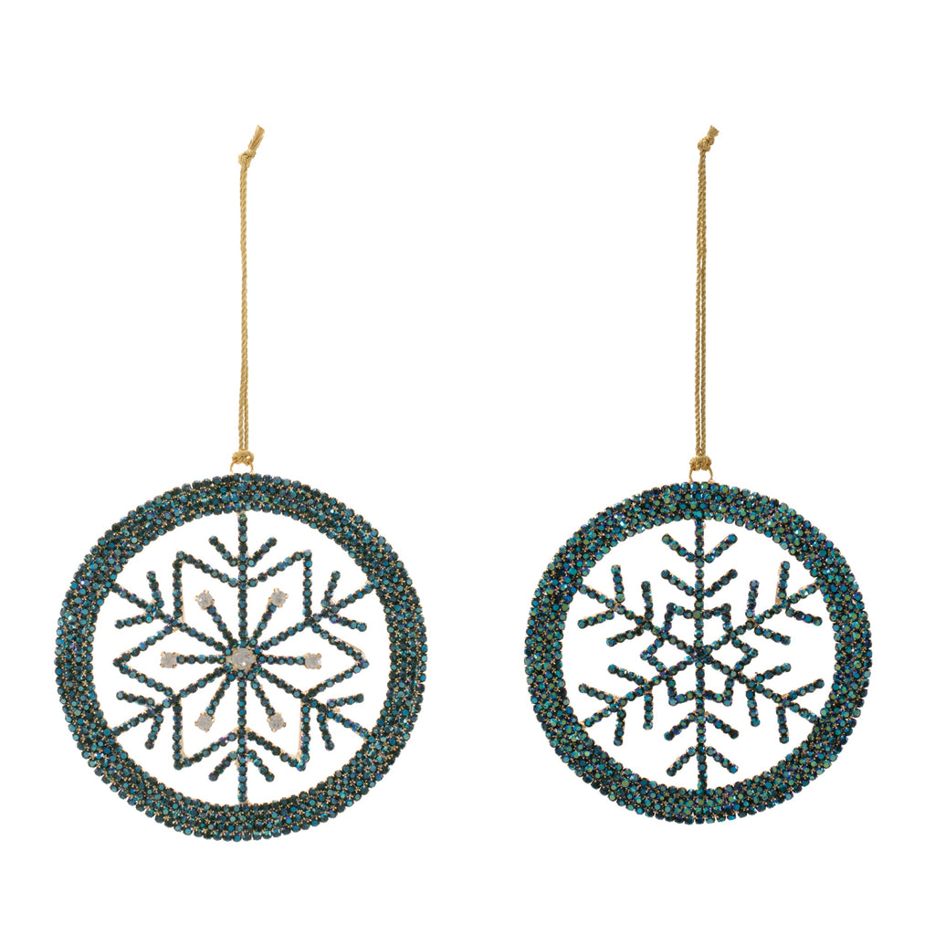 Snowflake Ornament Set of 6 Ð 4.5"H Iron & Acrylic