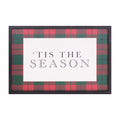 Framed Plaid Tis the Season Print 15.5"L