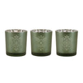 Frosted Snowflake Votive Holder (Set of 3)