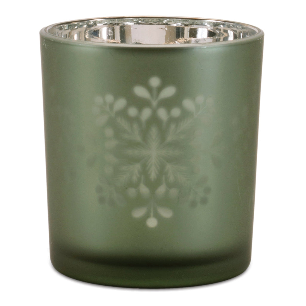 Frosted Snowflake Votive Holder (Set of 3)