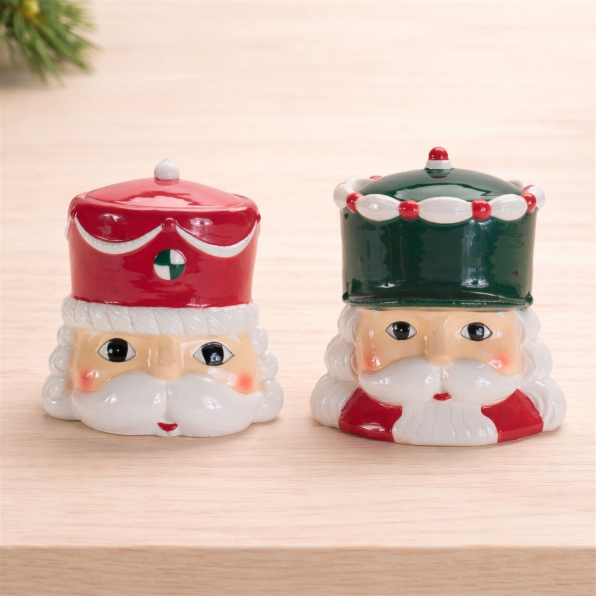Ceramic Nutcracker Canister (Set of 2)