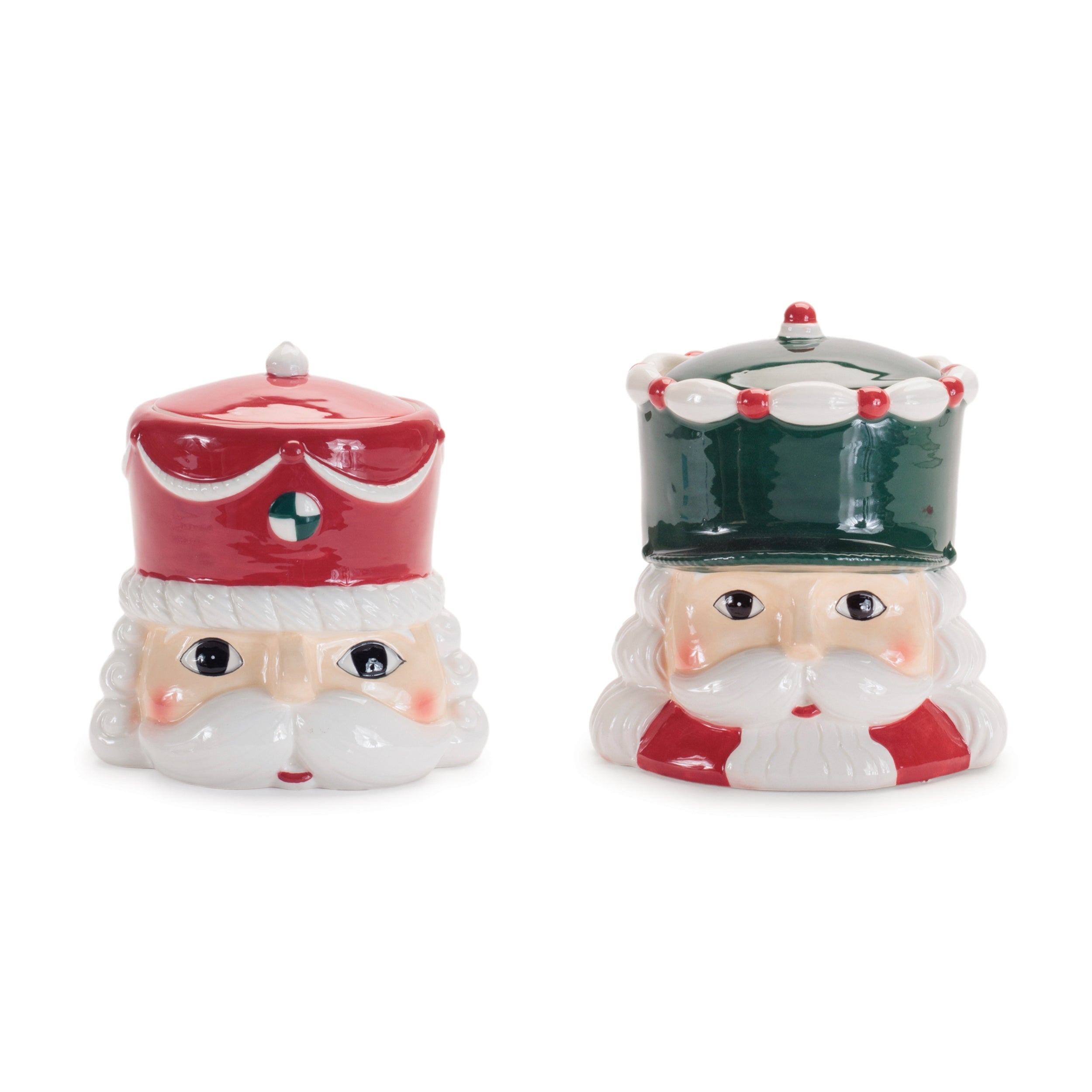 Ceramic Nutcracker Canister (Set of 2)