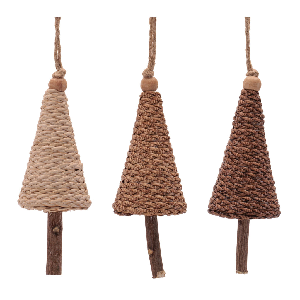 Tree Ornament Set of 12 Ð 5"H Plastic