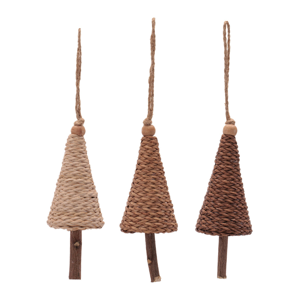 Tree Ornament Set of 12 Ð 5"H Plastic